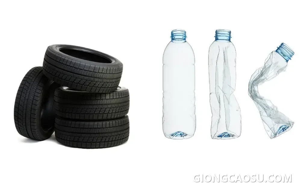 So sánh sự khác nhau giữa nhựa và cao su